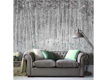 Painterly Woods Mural